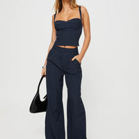 Briana Set Navy Pinstripe Tall