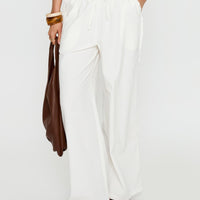Destinee Frill Pant White