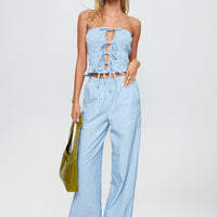 Sudden Sorcery Strapless Set Blue