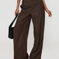 Cedars Low Rise Pant Brown Stripe