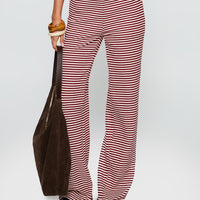 Next To Me Lounge Pant Red / White Stripe