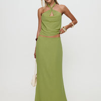 Eleganza Maxi Skirt Green