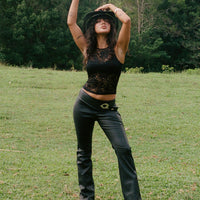 Cologne Bootleg Pant Black
