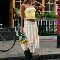 Enslee Midi Skirt Cream