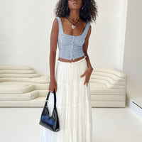 Mya Maxi Skirt White