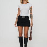 Aster Mini Skirt Black