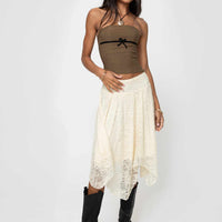 Enslee Midi Skirt Cream