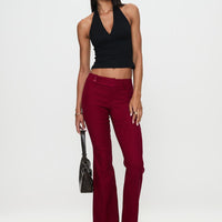 Kinkirk Flared Pants Burgundy