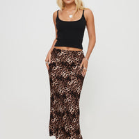 Emily Maxi Skirt Leopard Print