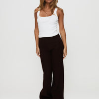 Montana Knit Pants Chocolate Brown
