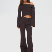 Try Me Knit Pants Chocolate