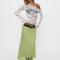 Dreamcatcher Lace Maxi Skirt Green
