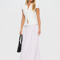 Antheia Maxi Skirt White Multi