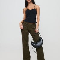 Benicale Low Rise Cargo Pants Olive