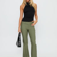 Kinkirk Flared Pants Olive Green