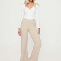 Montana Knit Pants Cream