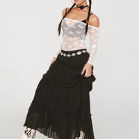 Miriah Maxi Skirt Black
