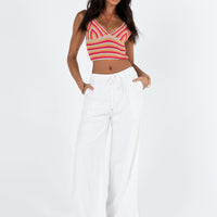 Ogilvie Linen Blend Pants White