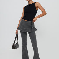 Jordynne Layered Pant Washed Black