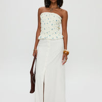 Jasmira Maxi Skirt White