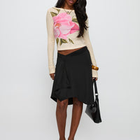 Esmeray Midi Skirt Black
