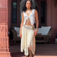 Enslee Midi Skirt Cream