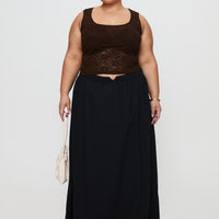 Bennington Lace Top Brown