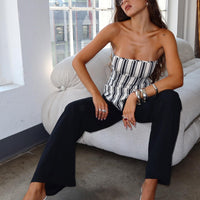 Lucetta Wide Leg Pant Black