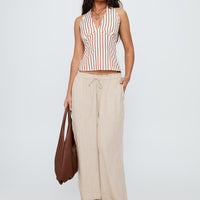 Seascape Oversize Tie Pants Natural