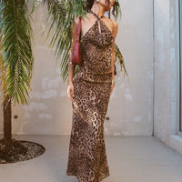 Eleganza Maxi Skirt Leopard Petite
