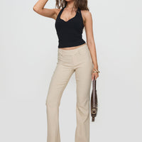 Kinkirk Flared Pants Taupe Petite