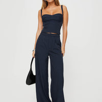Briana Set Navy Pinstripe Tall