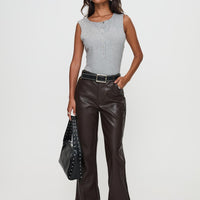 Nolene Low Rise Pants Chocolate
