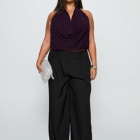 Two Lovers Low Rise Pants Black Curve
