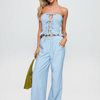 Sudden Sorcery Strapless Set Blue