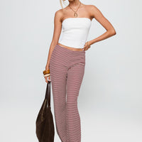 Next To Me Lounge Pant Red / White Stripe