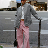 Holiday Tie Front Pants Red/White Stripe