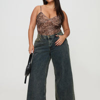 Ziggie Low Rise Baggy Jeans Antique Wash Curve