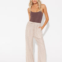 Riley Resort Pant Brown Print