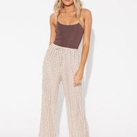 Riley Resort Pant Brown Print