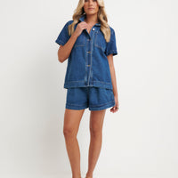 Sally Short Dark Blue