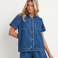 Sally Shirt Dark Blue