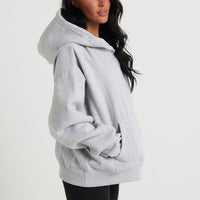 Unisex Roman Cropped Drop Hoodie Grey