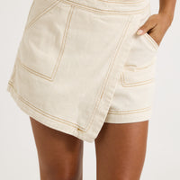 Rosemary Denim Skort Butter