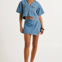 Seona Denim Set Light Blue