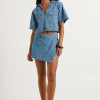Seona Denim Set Light Blue