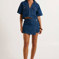 Seona Denim Set Dark Blue