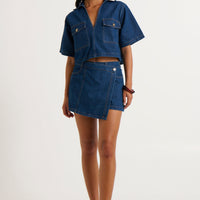 Seona Denim Set Dark Blue
