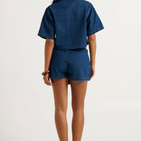 Seona Denim Set Dark Blue