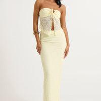 Summer Lace Top Lemon - FINAL SALE